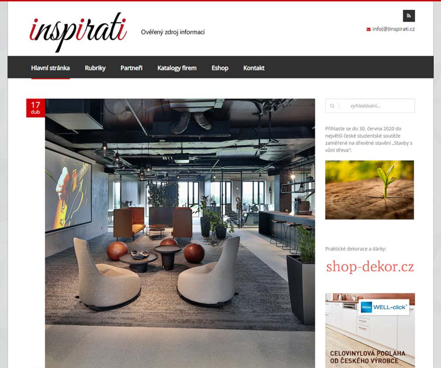 Inspirati - Tvorba stránek