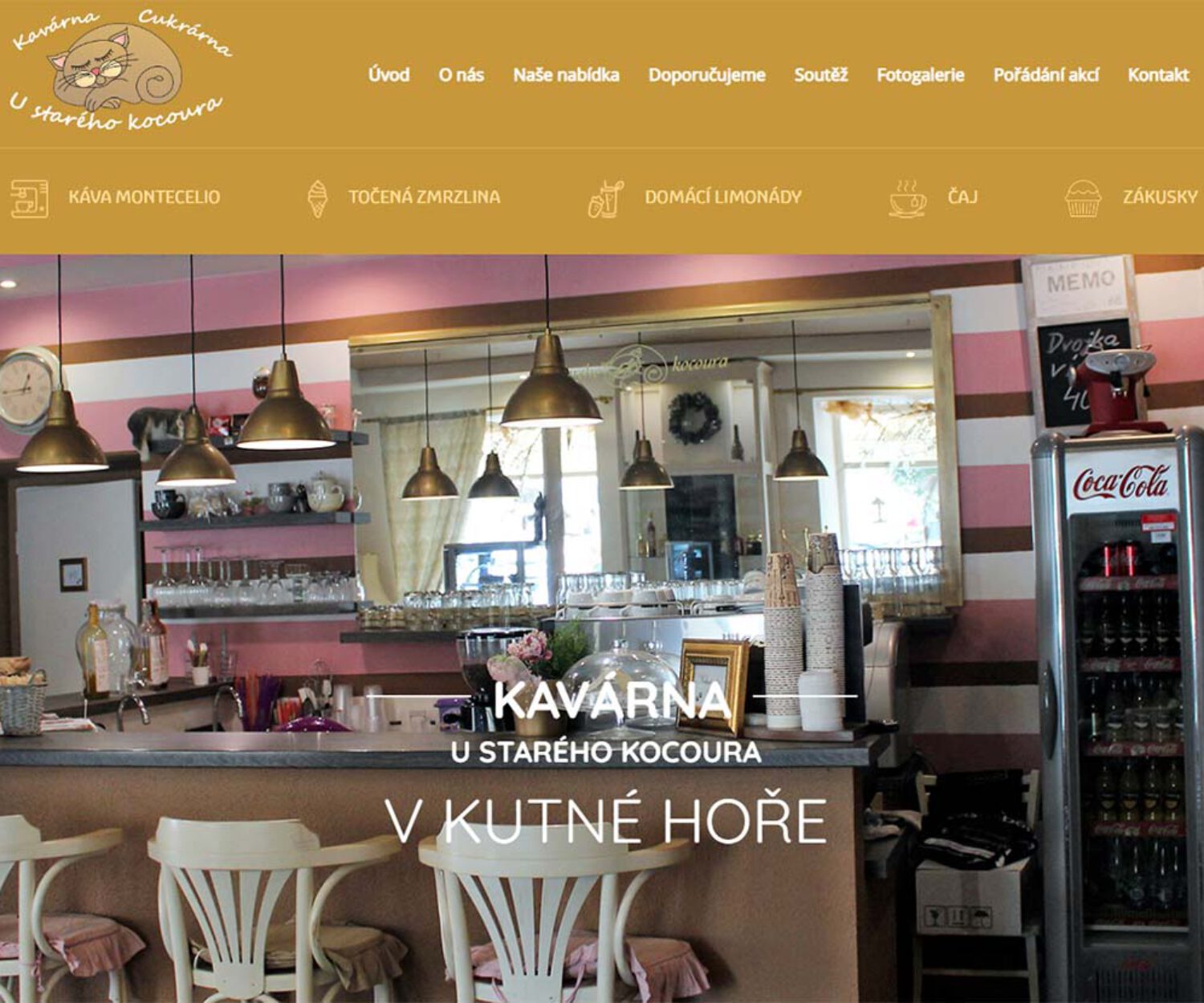 Kavárna Kutná Hora - Tvorba webových stránek