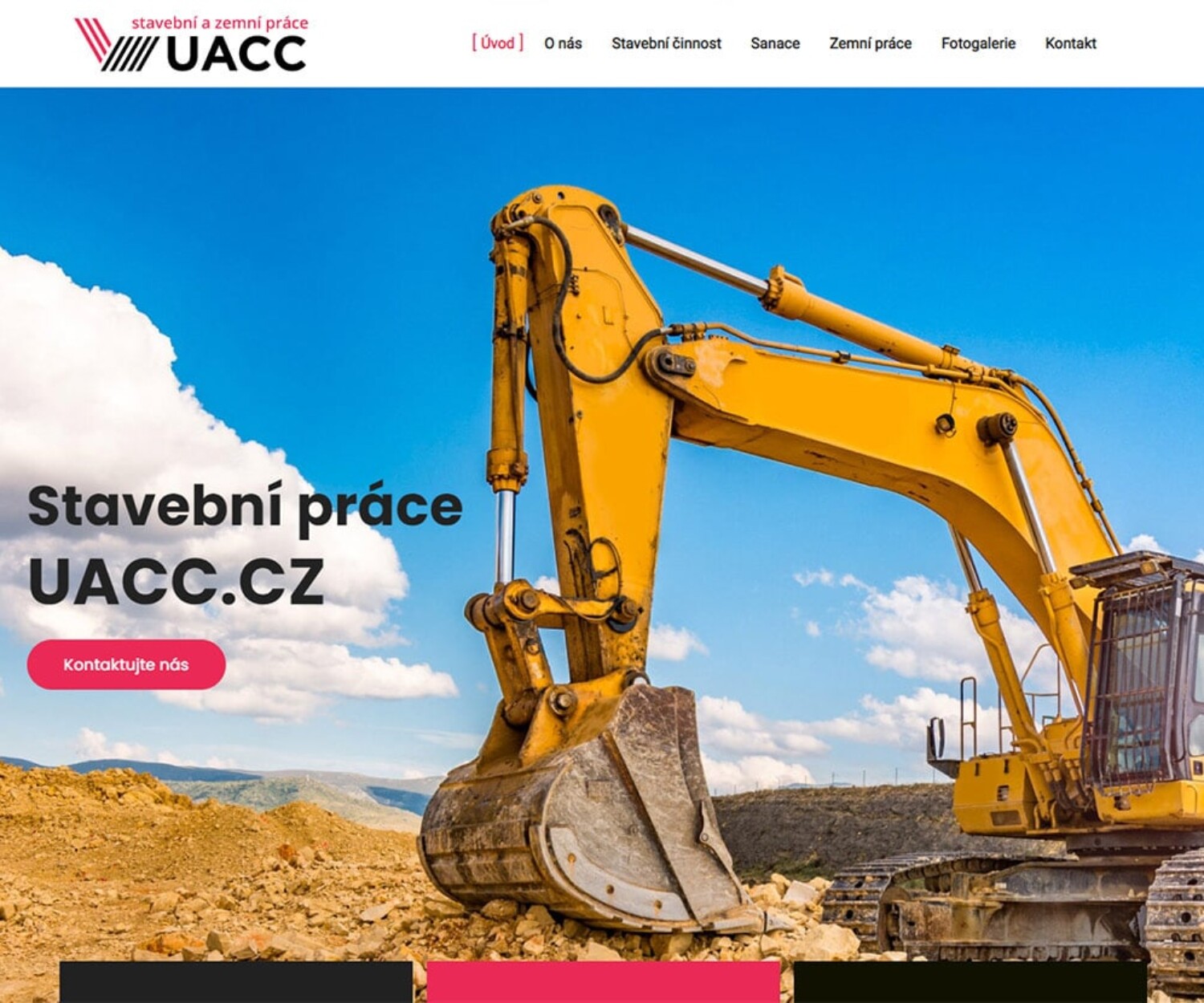 Tvorba webových stránek pro UACC