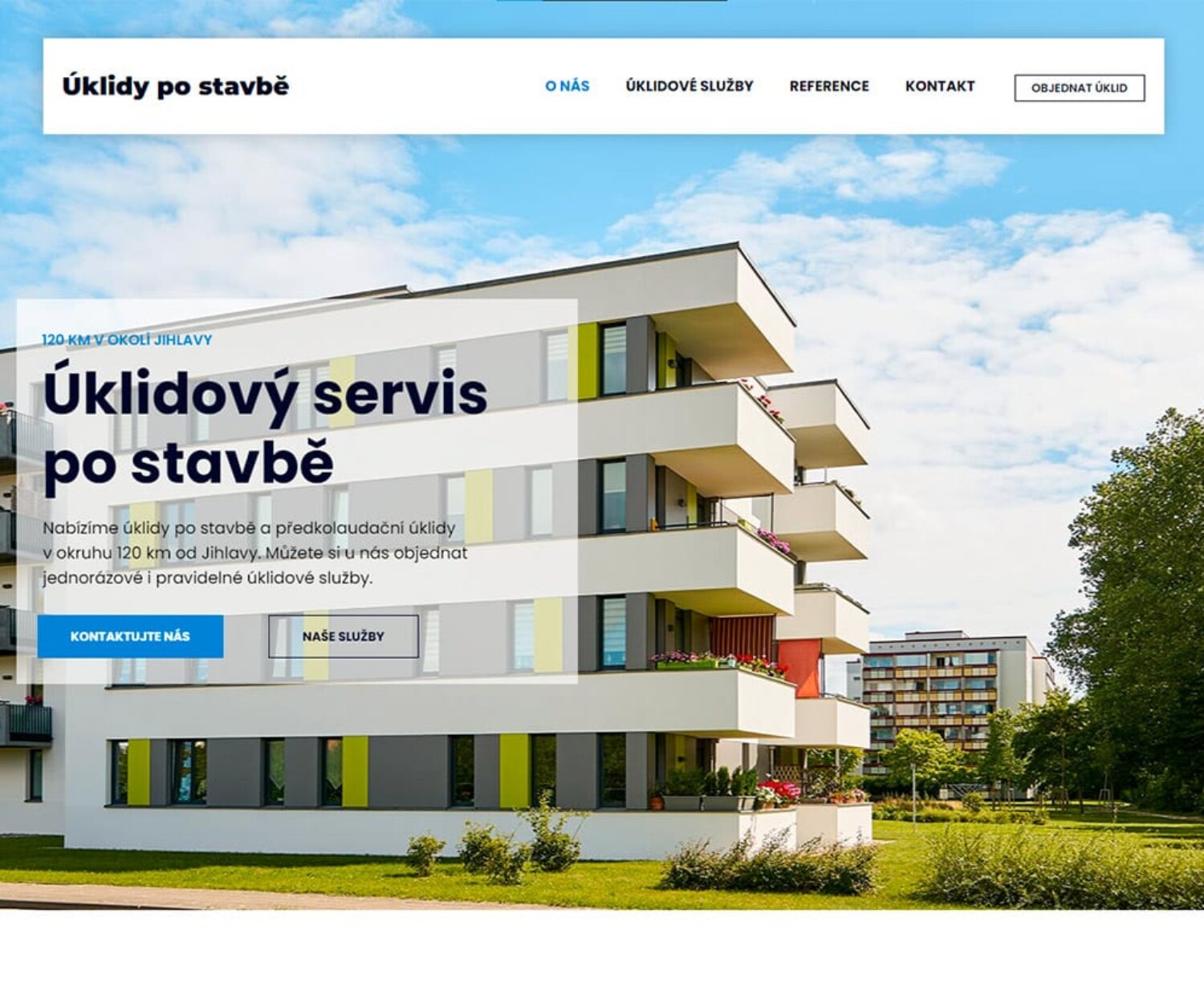 Úklidy po stavbě - Tvorba webových stránek